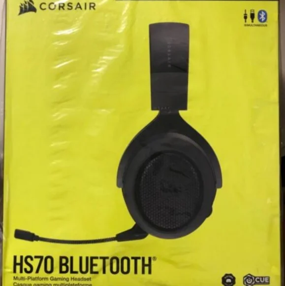 New Corsair HS70 Bluetooth Gaming Headset Switch PlayStation PC Xbox Mobile